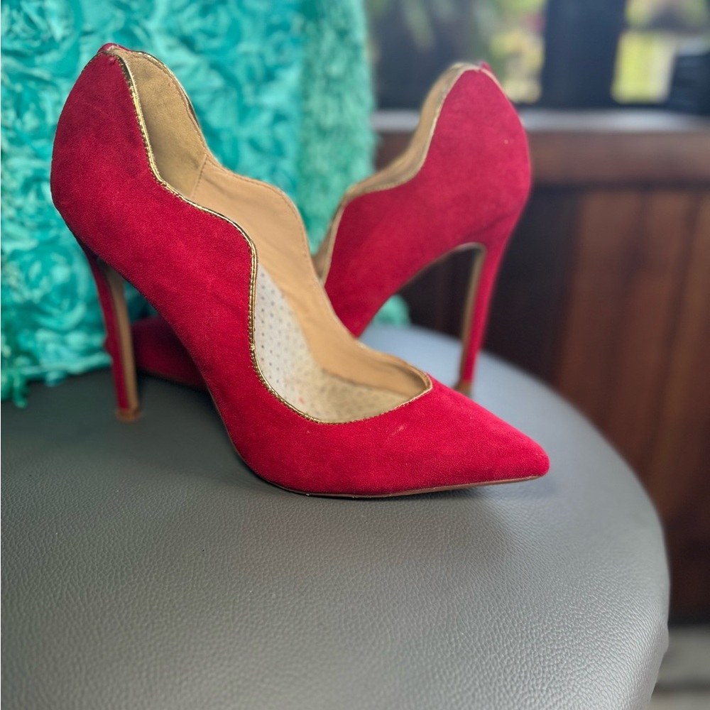 Elegant Red Women's Heels